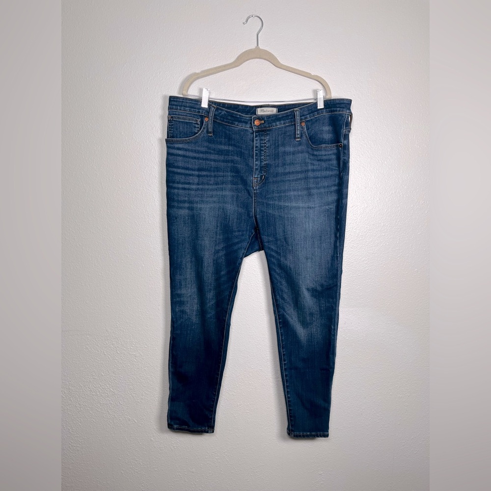 Madewell Blue curvy high-rise Skinny Jeans size 35P